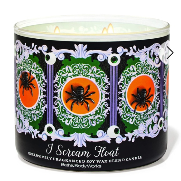 I Scream Float Triple Wick Candle - Elegantly Scary - flourished with elegance - Picture 2 of 4